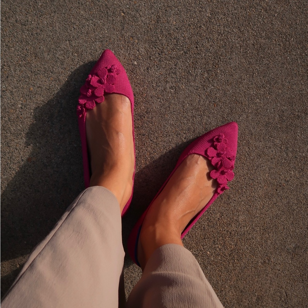 Rothy’s petal point flat - lightly used